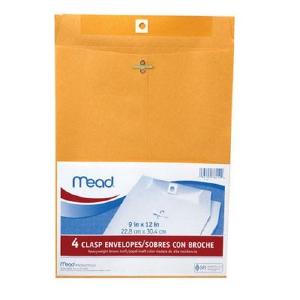 Mead 76012 Clasp Manilla Kraft Envelopes, 9" x 12", Brown Buy Cheap Limited Edition