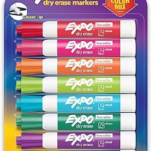 Low Odor Dry Erase Markers, Chisel Tip, Assorted Colors, 8 Count Final Cut Discount Cheap Online