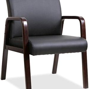 Lorell Guest Chair, 24 by 25-5/8 by 33-1/4-Inch, Black/Espresso, set of 2 Free Shipping Purchase