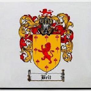 Brit Family Shield / Coat Of Arms Mouse Pad Discount Newest