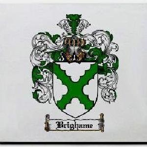 Brighame Family Shield / Coat Of Arms Mouse Pad Cheap Sale Good Selling