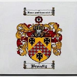 Broadly Family Shield / Coat Of Arms Mouse Pad Low Pice For Sale