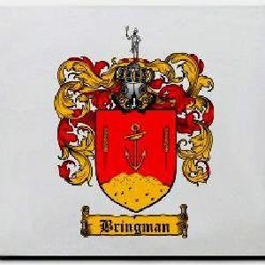 Bringman Family Shield / Coat Of Arms Mouse Pad Get Authentic For Sale