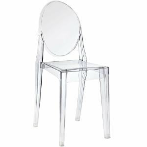 Kartell Victoria Ghost Stackable Chair by Philippe Starck (Set of 2) Cheap Pice Original