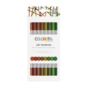 Colorista - Art Marker - Natural Tones 8pc Manchester For Sale