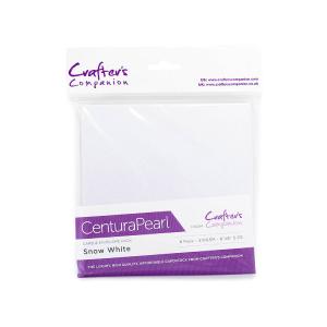 Centura Pearl Card & Envelope 8PK - 6x6 - Snow White Clearance Find Great