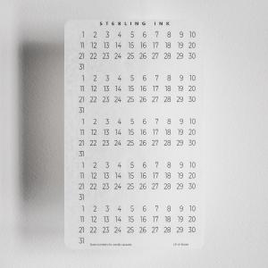 Date Number (Weekly / Monthly Page) - Compatible with Undated Planners Cheap Pice Outlet Sale