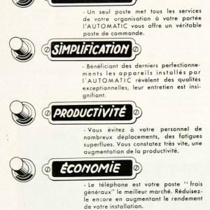 1955 Ad L'automatic Massena Paris France Telephone System French VEN2 Cheap Pices Authentic