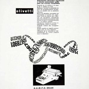 1955 Ad Sampo Olivetti Typewriter French Advertising Advertisement VEN2 Store Online