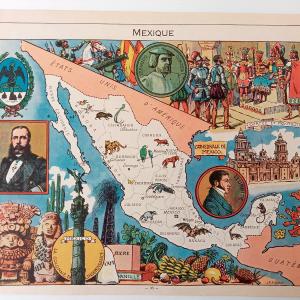 1948 Mexico "Mexique" Pictorial Map, Print by Joseph Porphyre Pinchon Cheap Browse