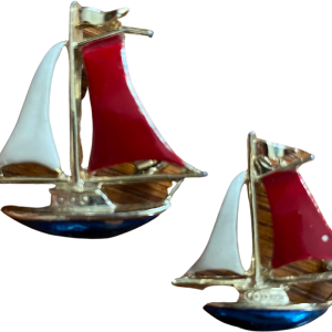 70s Set Of Sailboat Pins By Gerry's Sale With Mastercard