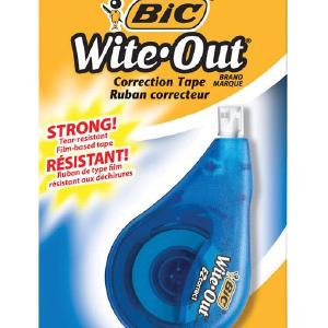 Bic WOTAPP11-WHI Wite-Out Correction Tape, White Choice For Sale
