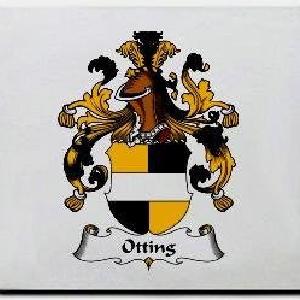 Otting Family Shield / Coat Of Arms Mouse Pad From China