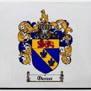 Overer Family Shield / Coat Of Arms Mouse Pad With Mastercard For Sale