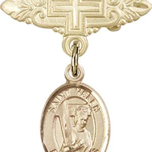 St. Helen Charm and Badge Pin with Cross Quality From China Cheap