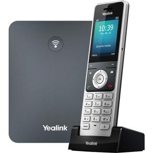 Yealink W76P IP Phone - Cordless - Corded - DECT - Wall Mountable, Desktop - Alabaster Silver, Classic Gray W76P Cheap Sale Visit New