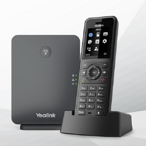 Yealink W77P IP Phone - Cordless - Corded - Bluetooth - Desktop, Wall Mountable - Black, Classic Gray W77P Under 70 Dollars
