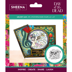 Sheena Douglass Day of the Dead Photopolymer Stamp - Melody Man Sale Nicekicks