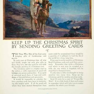 1920 Ad Vintage Christmas Greeting Cards Three Wise Men Magi Star Camel Nativity Clearance Clearance Store