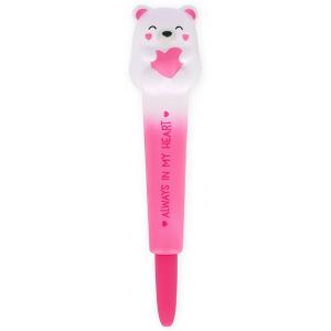 White Bear Squishy Pen (Pink Ink) by Legami Buy Cheap Explore
