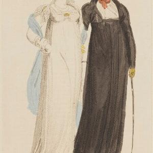 'Fashionable Riding & Full Dress', October 1806 Greetings Card Buy Cheap Outlet