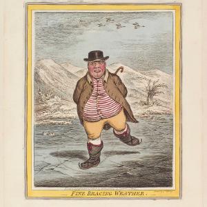 'Fine bracing weather' Greetings Card Cheap Sale Reliable