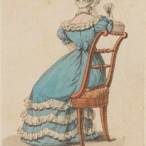 'Evening Costume', October 1825 Greetings Card Low Pice Cheap Online