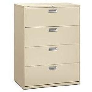 HON 600, 42'' Wide Lateral File, 4 Drawers, 53 1/4''H x 42''W x 19 1/4''D, Putty Wholesale Pice Cheap Pice