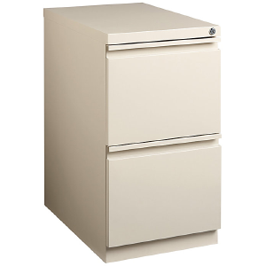 (Scratch & Dent) WorkPro 20"D 2-Drawer Vertical Mobile Pedestal File Cabinet, 27 3/4"H x 15"W x 19 7/8"D, Putty Sale Amazon