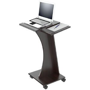 Inval Rolling Laptop Cart, Espresso-Wengue Discount Fast Delivery