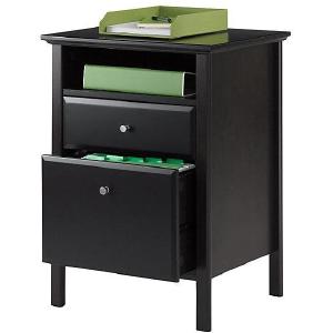 Realspace Chase 2-Drawer File, 30"H x 21 1/2"W x 18"D, Dark Chestnut Free Shipping Order