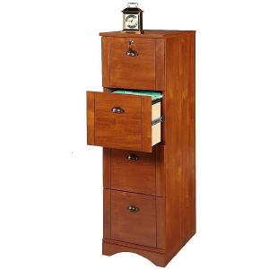 Realspace Outlet Dawson Vertical File Cabinet, 4 Drawers, 54"H x 15-1/2"W x 21-3/4"D, Brushed Maple Get To Buy