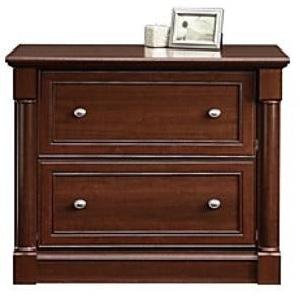 (Scratch & Dent) Sauder Palladia Collection 2-Drawer Lateral File, 29 3/5"H x 36 13/16"W x 22"D, Select Cherry Outlet New Styles