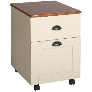 Christopher Lowell Shore Mini Solutions Rolling Pedestal File, 22 1/4''H x 15 1/2''W x 19 1/2''D, Antiqued White Huge Surprise