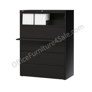 (Scratch & Dent) Realspace PRO Steel Lateral File, 5-Drawer, 67 5/8"H x 42"W x 18 5/8"D, Black Free Shipping Deals
