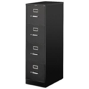 HON 510 Outlet Series 25''D 4-Drawer Letter-Size Vertical File Cabinet, Black Buy Cheap Low Cost