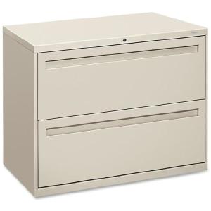(Scratch & Dent) HON Brigade Outlet 700 Series Lateral File, 2 Drawers, 28 3/8"H x 36"W x 19 1/4", Putty Clearance Sast