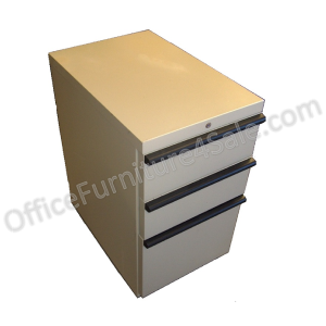HON 20000 Outlet Series Outlet 3-Drawer Mobile File Pedestal, 26 7/8"H x 15"W x 22 7/8"D, 92 Lb., Putty Nicekicks