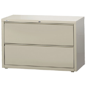 (Scratch & Dent) WorkPro Steel Lateral File, 2-Drawer, 28"H x 42"W x 18 5/8"D, Putty, 370154 Clearance Store For Sale
