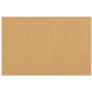 (Scratch & Dent) FORAY Cork Board, 36" x 48", Tan Cork, Light Oak Frame Item # 698535 Buy Cheap Eastbay