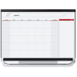 Quartet Prestige 2 Magnetic Monthly Calendar Whiteboard, 4' x 3', Mahogany Frame Item # 1261036 Cheap Best Seller