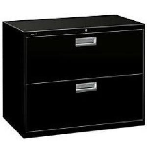 HON Brigade 600-Series Lateral File, 2 Drawers, 28 3/8"H x 36"W x 19 1/4"D, Black From China