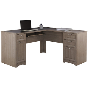 Realspace Outlet Magellan 59"W L-Shaped Desk, Gray Free Shipping With Credit Card