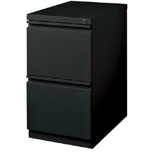 (Scratch & Dent) Realspace PRO Outlet Mobile Pedestal File, 2 Drawers, 27 3/4"H x 15"W x 22 7/8"D, Black Manchester