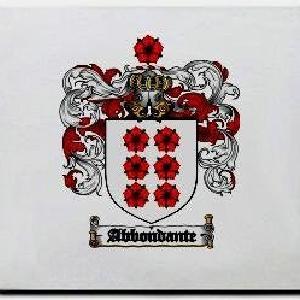 Abbondante Family Shield / Coat Of Arms Mouse Pad Collections