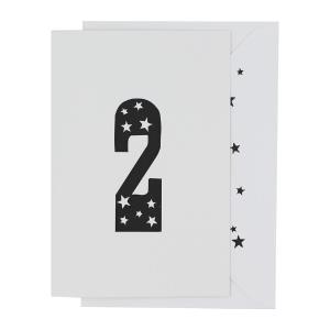 2nd Birthday Greetings Card by Artcadia Clearance Free Shipping