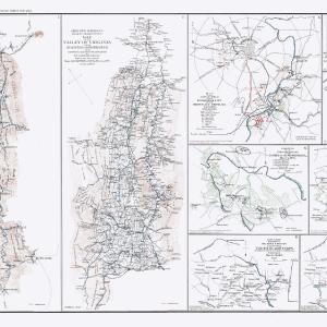 Historical Civil War Map - Virginia Maryland Major Battles - Bien 1894 - 37.09 x 23 - Vintage Wall Art Cheap Original
