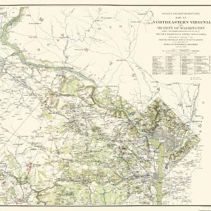 Historical Civil War Map - Virginia Washington Military Defenses - McDowell 1862 - 24.69 x 23 - Vintage Wall Art Outlet Affordable