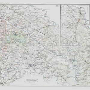 Historical Civil War Map - Virginia Vicinity Battle Survey - Campbell 1894 - 37.03 x 23 - Vintage Wall Art Discount View