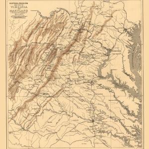 Historical Civil War Map - Virginia Maryland - Sifton 1912 - 23 x 25.79 - Vintage Wall Art Cheap Sale Outlet Store